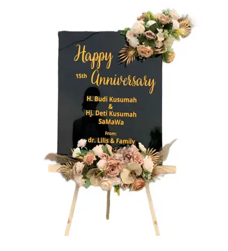 Papan Bunga Akrilik Bruno