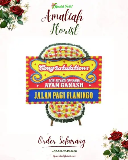 Sewa Papan Bunga Bruno